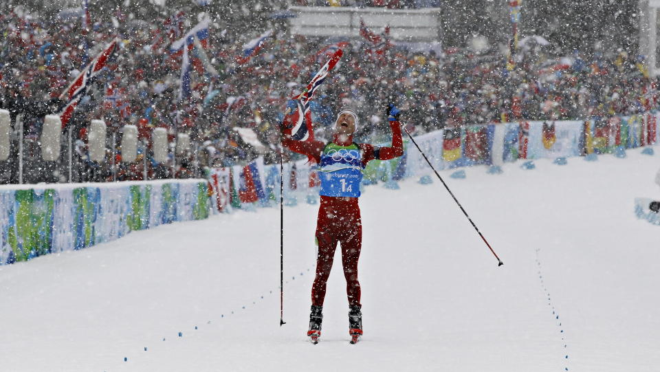 STAFETTGULL: Ole Einar Bj�rndalen gikk Norge inn til stafettgull i OL. N� er han ikke helt frisk. Foto: ARNT E. FOLVIK