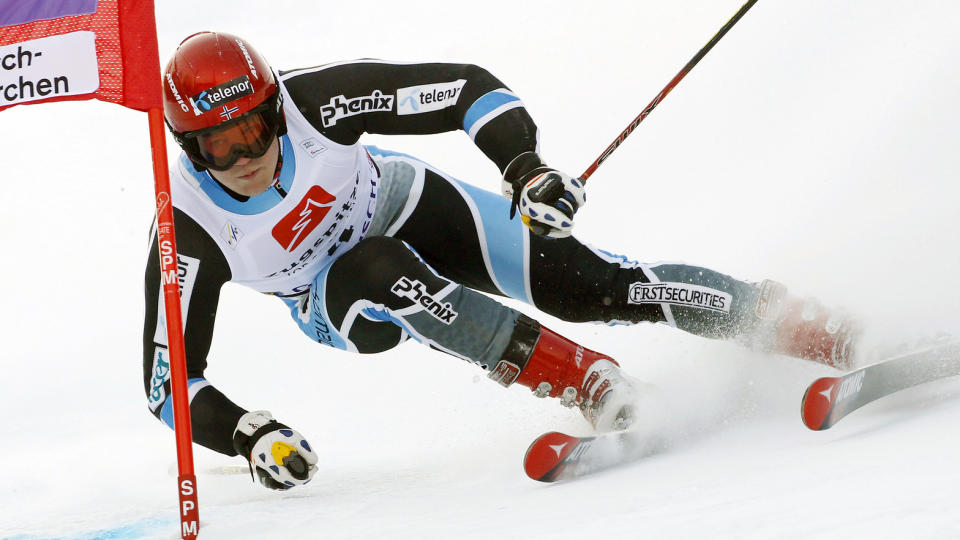 IKKE HELT I TOPPEN: Kjetil Jansrud ble beste nordmann i finalen i Garmisch-Partenkirchen. Foto: Scanpix/AP