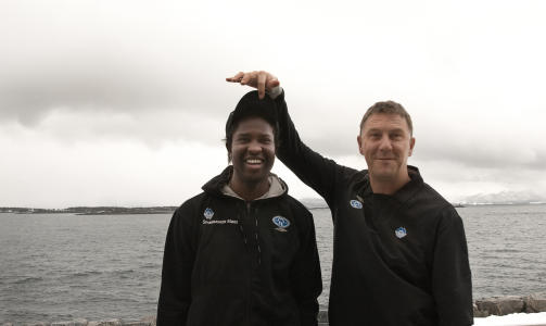 Hverken Kjell eller Djiby frykter at det blir noen fallh�yde � oppleve n�r Mame Biram Diouf skal erstattes i angrep. Foto:Erik Hattrem/Dagbladet