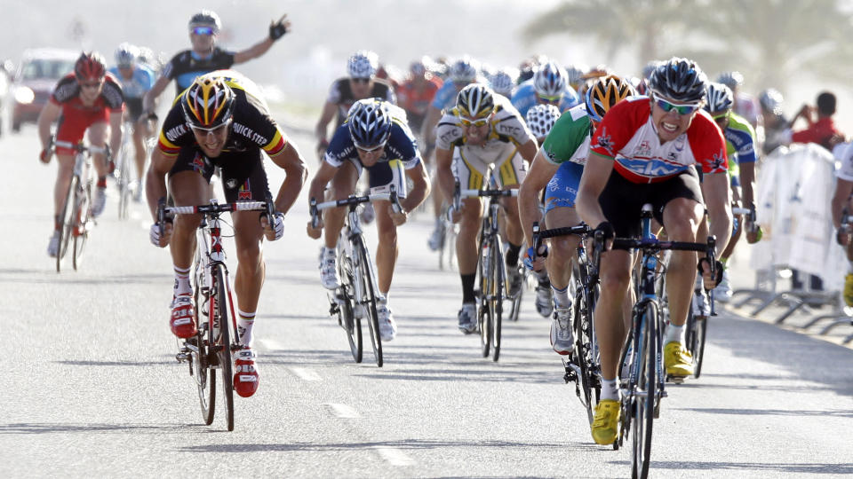 MISFORST�ELSE: Edvald Boasson Hagen ble offer for d�rlig kommunikasjon mellom lagkameratene i spurtopptrekket, og fikk demed �delagt seierssjansene i Tirreno - Adriatico. Her under Tour of Oman tidligere i �r. Foto: SCANPIX/REUTERS/Jacky Naegelen