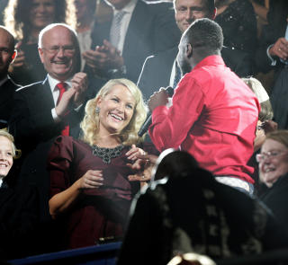 SANG FOR METTE-MARIT: Wyclef Jean i Oslo Spektrum. Foto: STELLA PICTURES