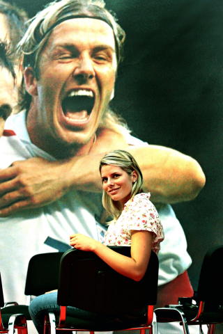 BECKS: Under VM i 2006 fikk Ida-Marie Vatn intervjue selveste David Beckham.Foto: Arnt E. Folvik/Dagbladet