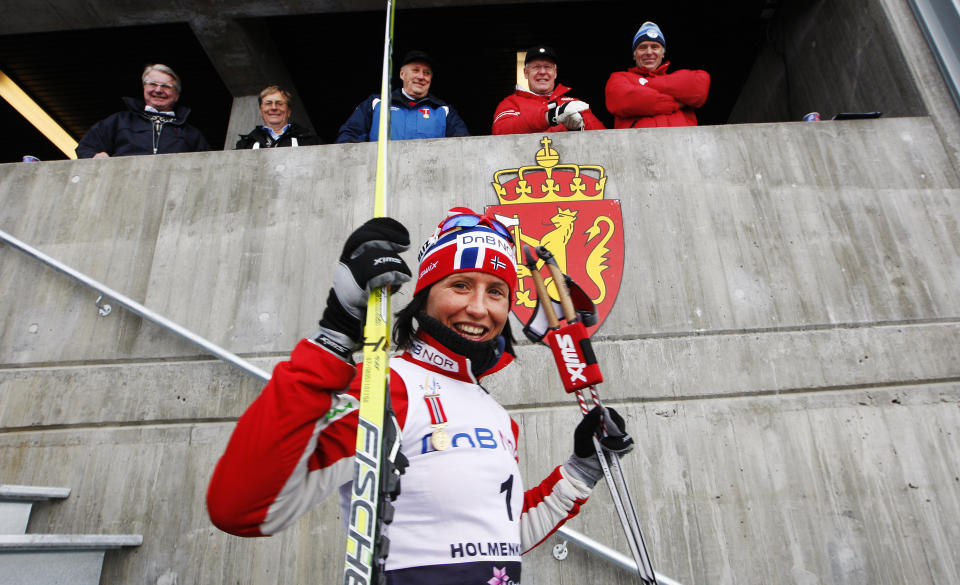 USL�ELIG: Marit Bj�rgen vant tremila i g�r, og s� sliten ut i b�de prolog, kvartfinale og i semifinale, men i sprintfinalen var Rognes-ekspressen usl�elig.Foto: Erlend Aas / Scanpix