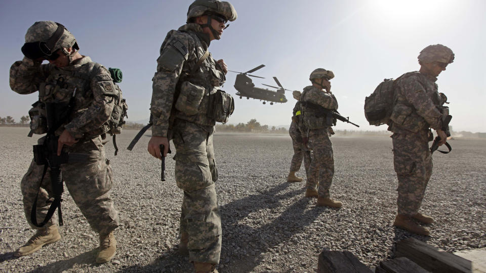 I PAKISTAN: USA har ikke bare involvert soldater som dette i Pakistan. Foto: REUTERS/Zohra Bensemra/Scanpix