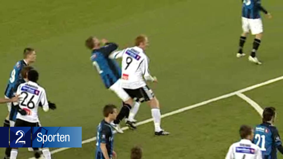 FANGET OPP P� TV: Peter Kovacs sammenst�t med Stab�k-stopperen blir ikke forfulgt av NFF. Foto: TV2-Sporten
