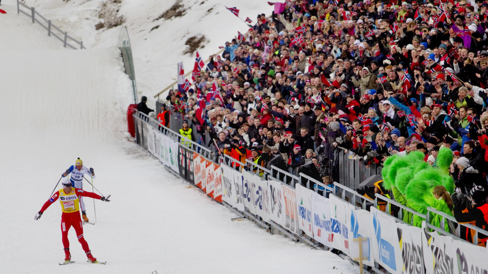 TV-TRIUMF: Petter Northug gikk inn til seier p� femmila og i tv-stuene. Foto: Kyrre Lien / Scanpix
