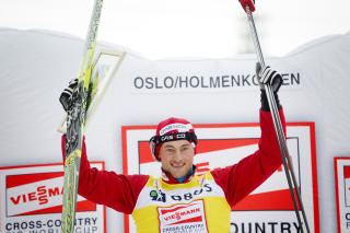 HAR VUNNET VERDENSCUPEN: Petter Northug er den f�rste norske herrel�peren siden Bj�rn D�hlie til � vinne den sammenlagte verdenscupen. I helga f�r han det synlige beviset p� prestasjonen. 
Foto: Kyrre Lien / Scanpix