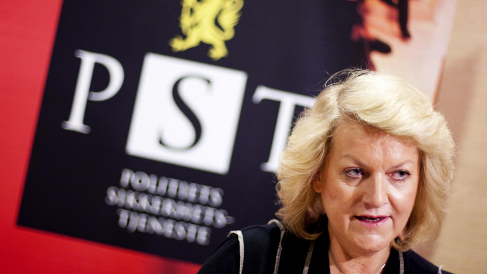 BESKRIVER TRUSSEL MOT NORGE: Janne Kristiansen som er sjef i Politiets sikkerhetstjeneste (PST) presenterer �pen trusselvurdering for 2010. Foto: H�kon Mosvold Larsen / Scanpix