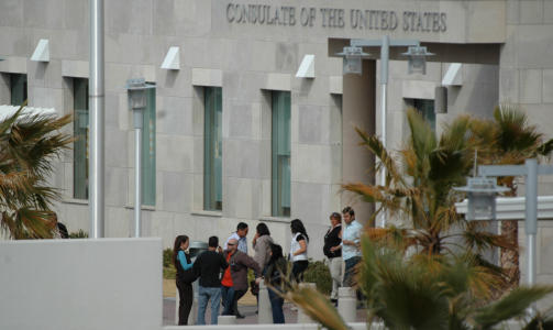 TILKNYTTET KONSULATET: De tre drepte er tilknyttet det amerikanske konsulatet i Ciudad Juarez. Foto: AP Photo/Scanpix