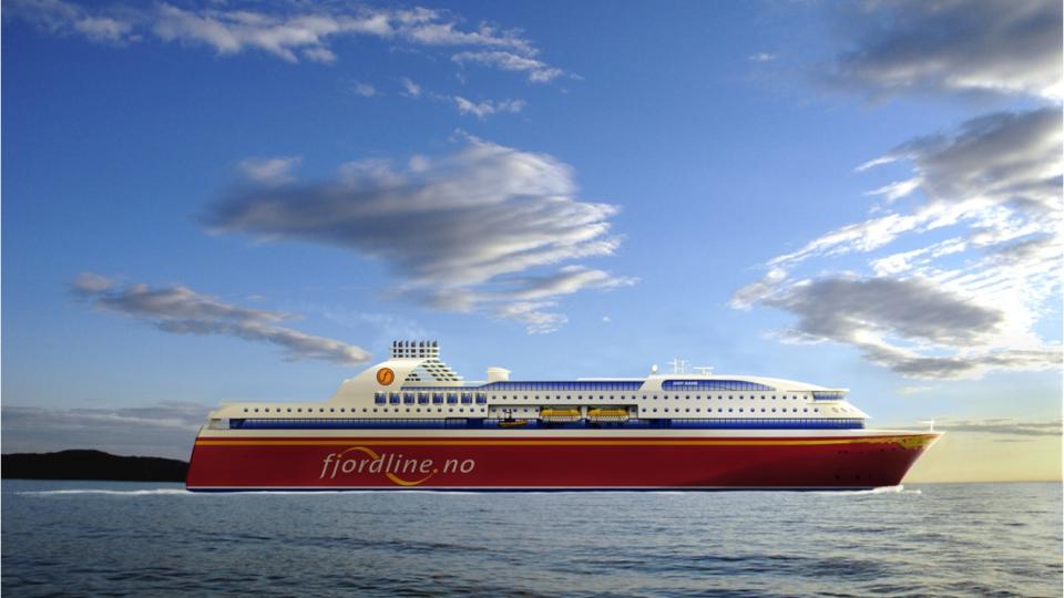 MODERNE: Slik skal vestlendingene heretter fraktes til Danmark n�r Fjord Lines to nye cruiseferjer settes i drift i l�pet av neste �r.