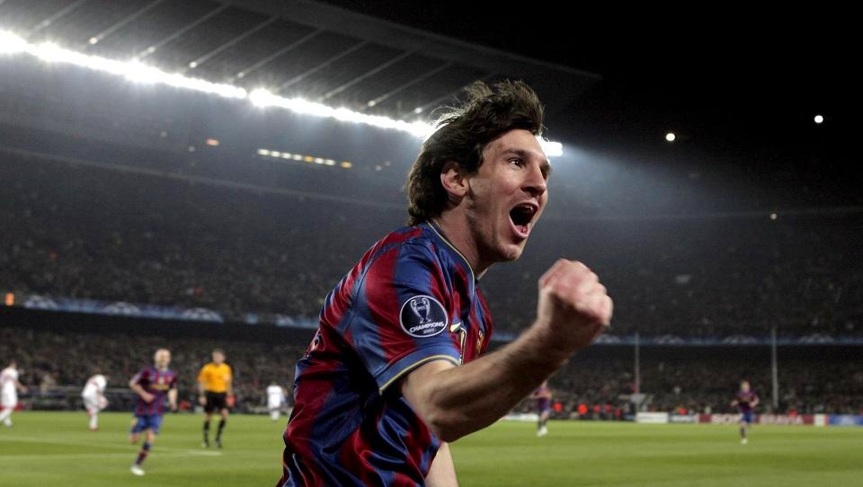 OVERLEKEN: Lionel Messi fikk masse plass og utnyttet den godt mot Stutgart p� Camp Nou i kveld. Barcelona vant 4-0. Foto: Alberto Estevez, EPA/Scanpix