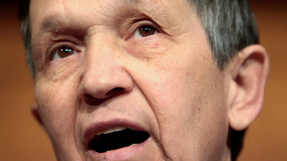KAN V�RE OBAMAS REDNINGSMANN: Dennis Kucinich var tidligere kritisk motstander av Obamas helsereform. N� har han ombestemt seg. FOTO: Scanpix