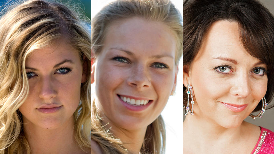 HETSET, TRUET OG ANGREPET: �Hotell C�sar�-skuespiller Marianne Westby (35)(fra venstre) har blitt drapstruet, �Paradise Hotel�-deltaker Cathrine Tinnestad (24) ble angrepet p� gata og Victoria Norrman (20), kjent fra samme program, ble angrepet p� gata. Foto: TV 3 / TV 2