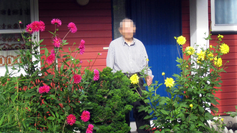 D�DE AV SKADENE: En kvinne (35) er tiltalt for � ha knivstukket og sl�tt denne 90-�rige mannen i hans leilighet. Han d�de senere av skadene. 90-�ringen beskrives som en elskverdig nabo som elsket blomster. FOTO: KNUT NILSEN