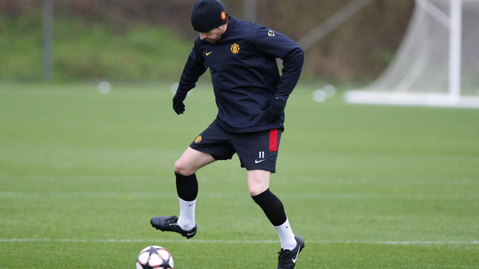 ENDELIG I KAMP IGJEN: Det har blitt mye trening for Manchester Uniteds Owen Hargreaves. Men i kveld var han omsider tilbake i kamp og fikk 45 minutter for reservelaget. Foto: Phil Noble, Reuters/Scanpix