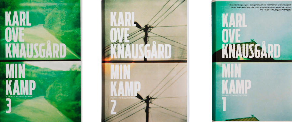 1, 2 og 3: Ynge Knausg�rd, suksessforfatterens storebror, fikk i g�r kveld prisen �rets beste bokomslag for �Min kamp 1, 2 og 3�. Illustrasjon: Yngve Knausg�rd