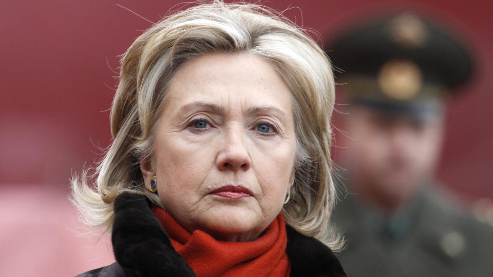 N�R AVTALE:USAs utenriksminister Hillary Clinton bes�kte fredag Moskva. USA og Russland er n�r ved � bli enige om en avtale om atomnedrustning. Foto: REUTERS / Grigory Dukor / SCANPIX