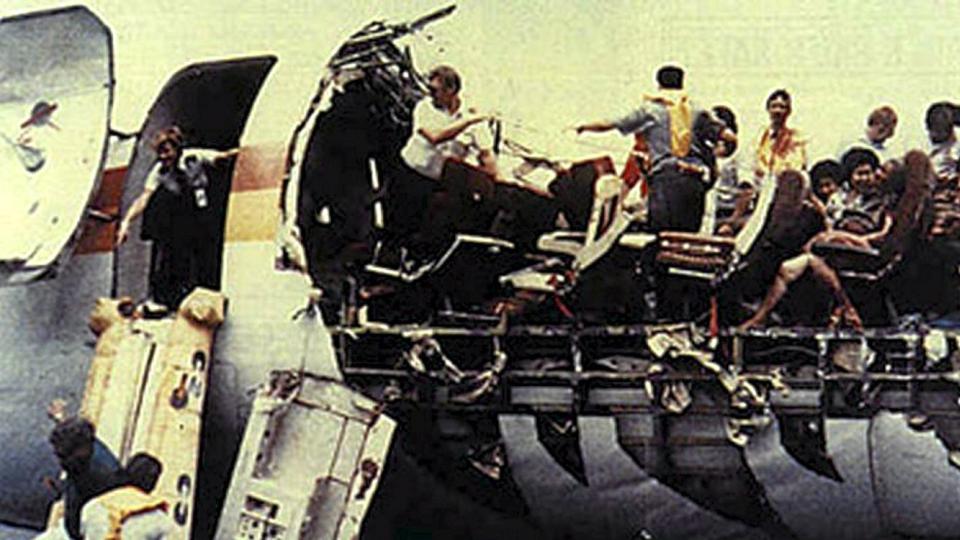 DE FLESTE KLARTE SEG: Bare en person omkom i denne flyulykken p� Honolulu i 1988.
