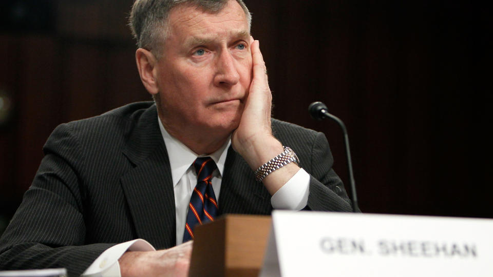 GIR HOMOFILE SKYLDA: Tidligere NATO-kommand�r og eksgeneral John Sheehan. Foto: Alex Wong/Getty Images/AFP