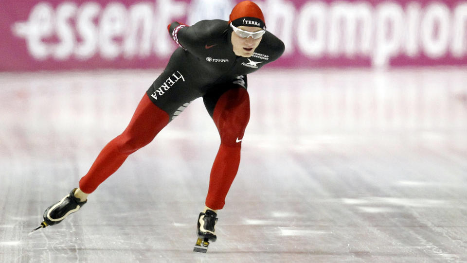 GOD 5000:  H�vard B�kko startet allround-VM svakt p� 500 meter, men ble nummer to p� 5000 og er fortsatt med i medaljekampen. Foto: Jerry Lampen, Reuters/Scanpix