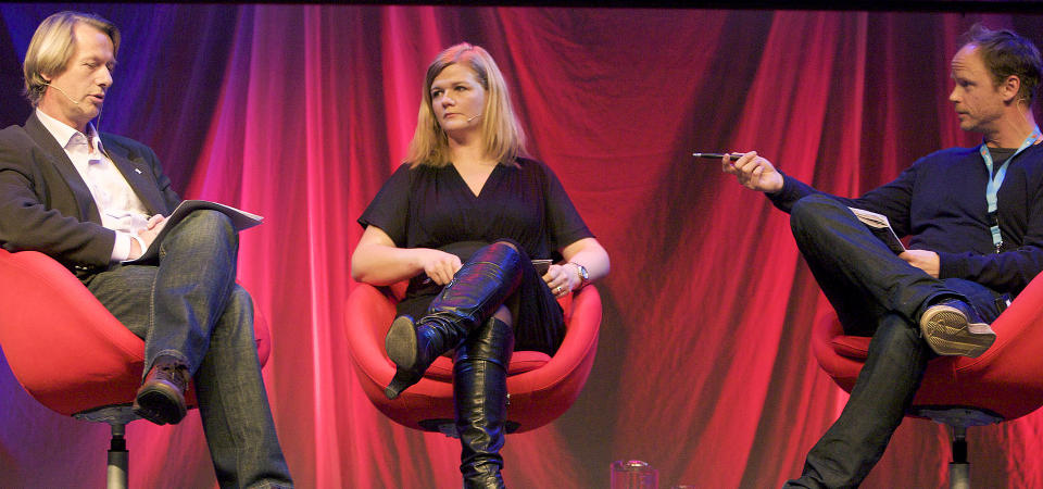 KLAGET INN: J�rgen Lorentzen har klaget Harald Eias program Hjernevask til Pressens faglige utvalg og Kringkastningsr�det. I g�r m�tte de til debatt foran hundrevis av journalister p� SKUP-konferansen i T�nsberg. Foto: PEDER GJERS�E/DAGBLADET