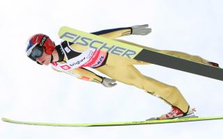 TREDJE LENGST: 23-�ringen Antonin Hajek fra Tsjekkia noterte historiens tredje lengste hopp p� 236 meter. Foto: Antonio Bat, EPA/Scanpix