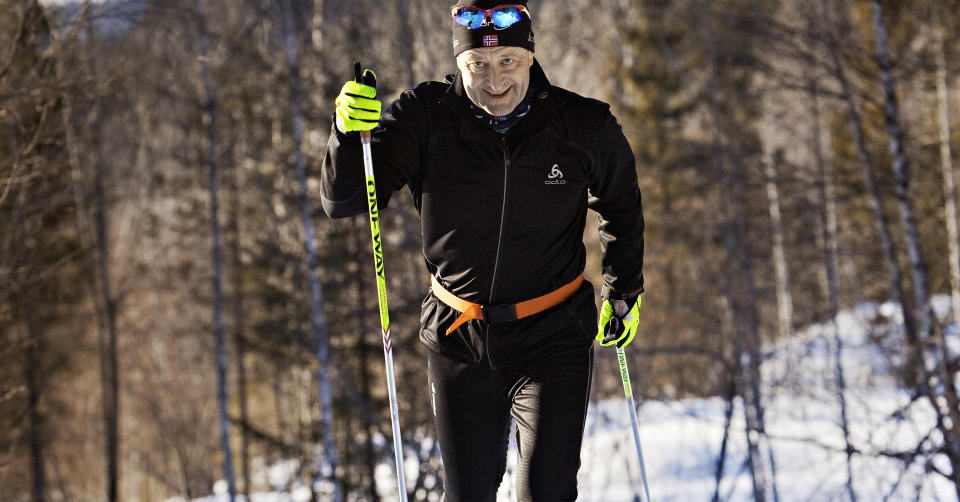 Oslo, 20100311
FIKK NOK ET MERKE: Bj�rn Rune Gjelsten deltok i dagens Birkebeinerrenn. Bildet er tatt under oppkj�ringen til rennet. 
Arkivfoto: J�RN H. MOEN/DAGBLADET
