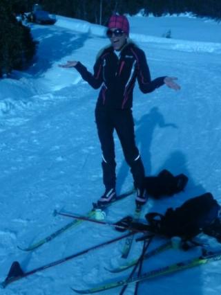 HER BLE HUN STOPPET: - Her ble vi stoppet, skriver Linni Meister i en MMS-melding til Dagbladet. Foto: Privat
