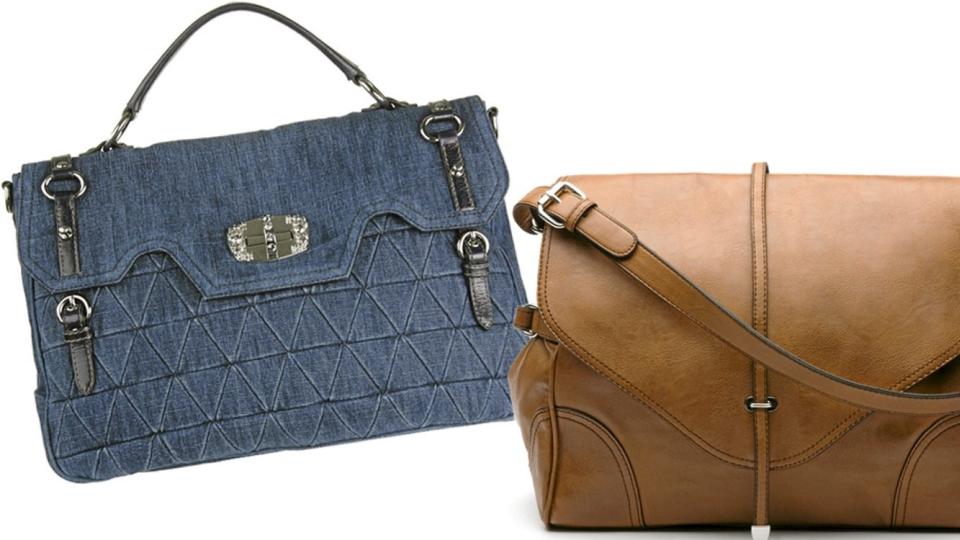 FRA VENSTRE: Miu Miu (kr 7299), Mango (kr 499). Foto: MyTheresa.com, produsenten