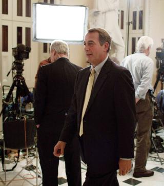  INNBITT MOTSTANDER:  Republikaneren John Boehner fra Ohio var helsereform-motstandernes hovedtalsmann i nattens debatt. FOTO: AP/SCANPIX.