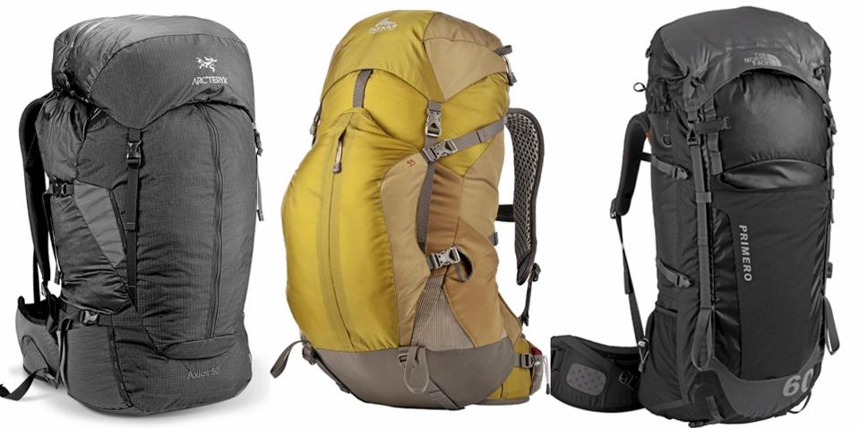 ANBEFALES: Arcteryx Axios 50, Gregory Z55 og The North Face Primero 60 f�r toppkarakterer i v�r test.