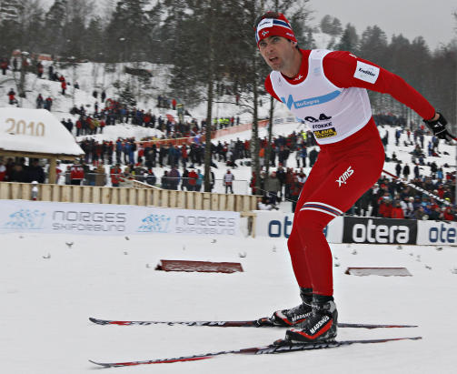 AKTIV:  NM p� ski. 15 km. menn. Thomas Alsgaard kom p� 14. plass. Foto: ARNT E. FOLVIK
