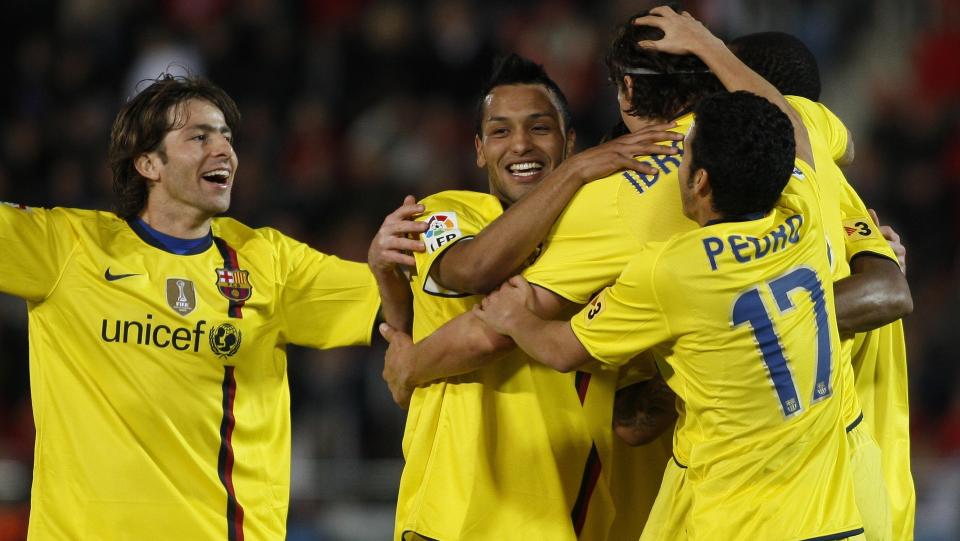 SEIERSM�LET: Zlatan Ibrahimovic ble matchvinner for Barcelona i den sterke borteseieren p� Mallorca. N� er presset igjen p� Real Madrid. Foto: AP