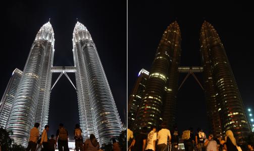 KUALA LUMPUR SLO AV LYSET.  Foto: AP Photo/Scanpix