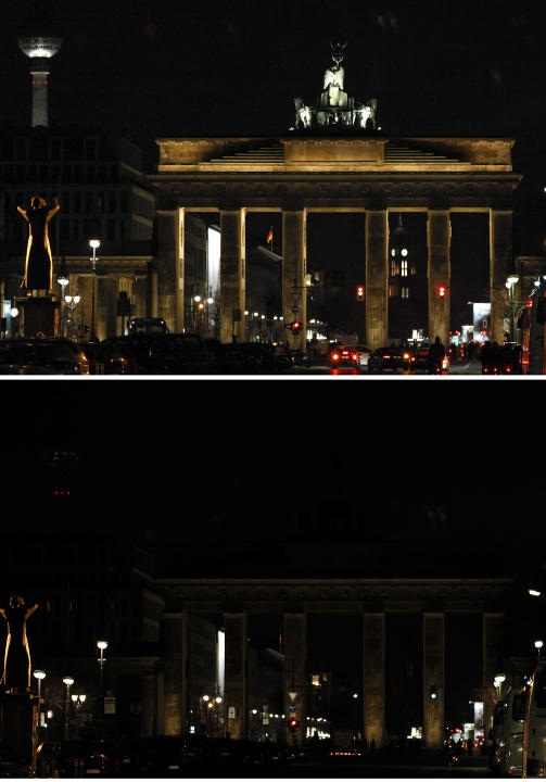 BERLIN SLO AV LYSET. Foto: REUTERS/SCANPIX