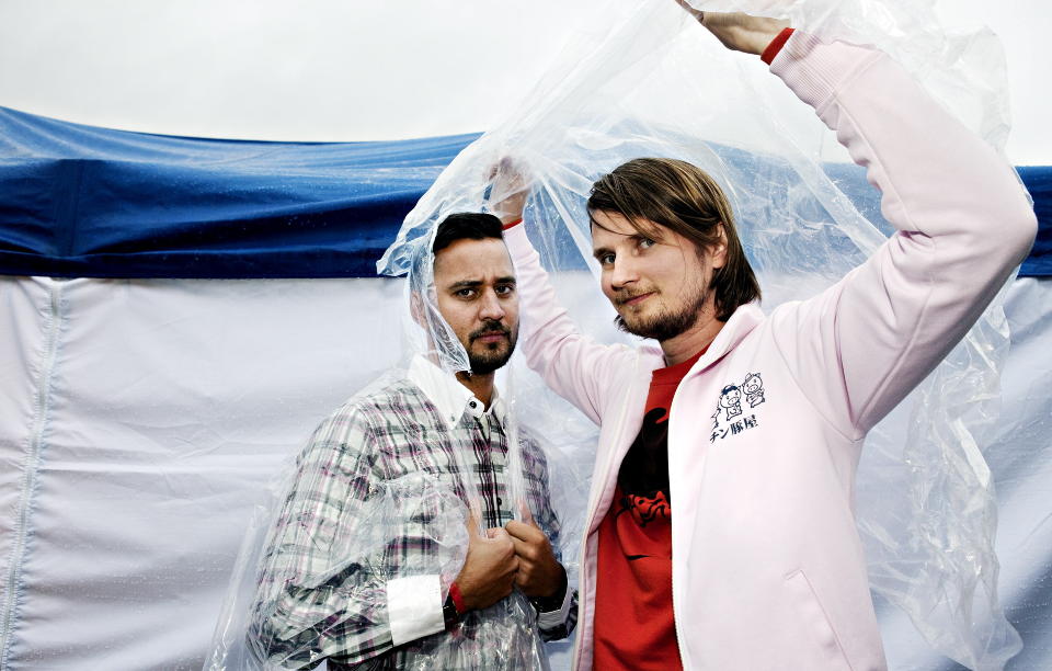 JAZZKLARE: R�yksopp &mdash; Torbj�rn Brundtland (th) og Svein Berge - blir en hovedattraksjon p� Kongsberg-jazzen i juli. Duoen sikret seg to nye Spellemannpriser i vinter og har et nytt album p� beddingen. Foto: Nina Hansen/Dagbladet.