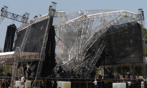 THE SHOW MUST GO ON: S�ndagens konsert blir ikke avlyst. 
REUTERS/Argely Salazar/SCANPIX