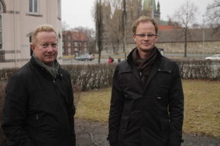 - GIKK RYKTER: Jan Ing Fossmo og Per Albert Vold sa det gikk rykter etter Georg M�llers br�e avgang i fjor, men de fikk sjokk da de h�rte dagens nyhet. Foto: Ron Holan