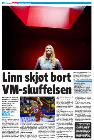 STOR VINTER: Linn J�rum Sulland forteller i dagens papirutgave av Dagbladet om veien tilbake til formtoppen etter at hun ble vraket fra VM-troppen.