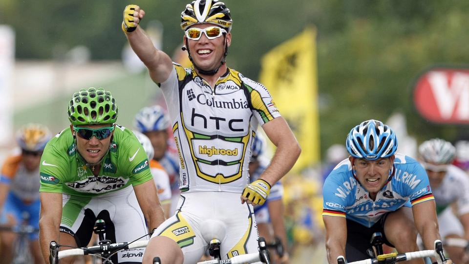 USL�ELIG I SPURTEN: I de flate spurtene var Mark Cavendish s� godt som umulig � hamle opp med for Thor Hushovd og resten av feltet under fjor�rets Tour de France. Men det var likevel nordmannen som vant den gr�nne tr�ya i Paris. Foto: REUTERS/Eric Gaillard