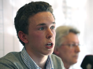 FORSVARER DAGENS SKOLE: Dette er skoleelevenes representant i dag, Max Priebe. Foto: REUTERS/Ralph Orlowski