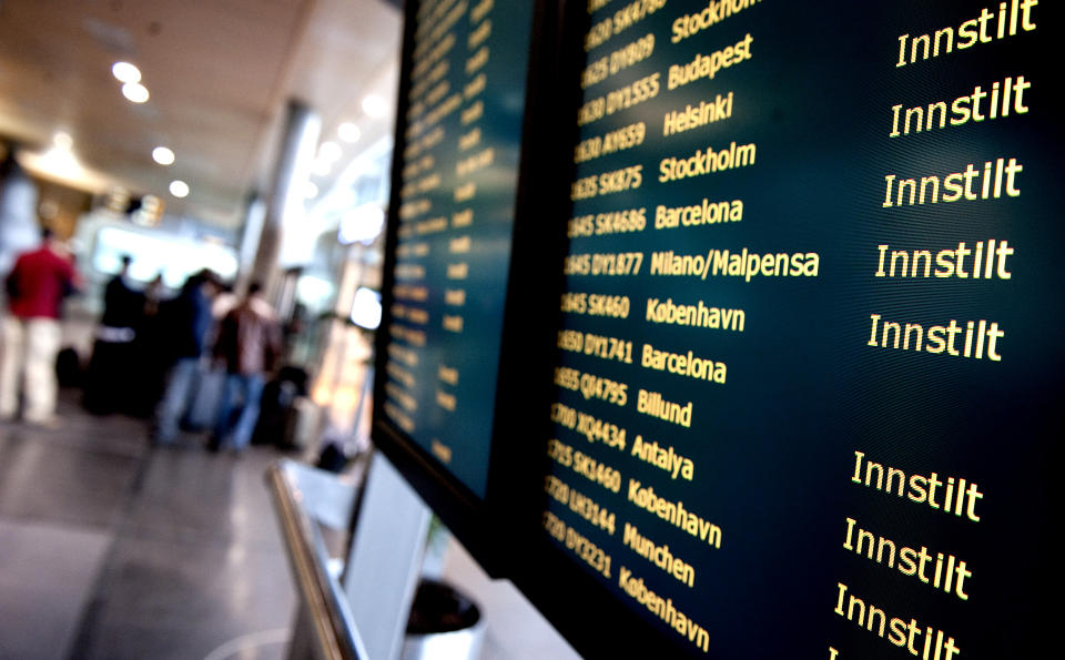 FORVERRET SITUASJON: I dag var det enda mer �de p� Gardermoen enn da dette bildet ble tatt i g�r. Foto: �istein Norum Monsen/DAGBLADET.