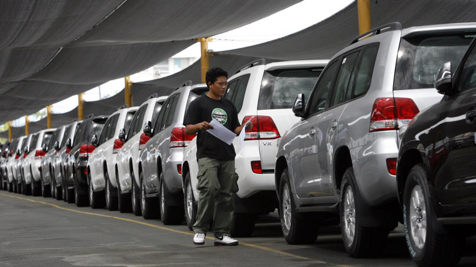 F�R F�LGER: Toyota er ilagt en bot p� 16,4 millioner dollar - den h�yeste som noen gang er ilagt en bilprodusent. Foto: Reuters/Scanpix