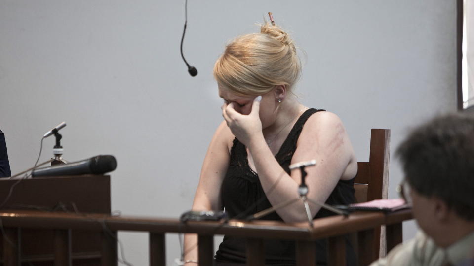 GRAVID: Stina Brendemo Hagen gr�ter ved tanken p� � m�tte sone i Bolivia sammen med sitt lille barn. Foto: Henning Lilleg�rd/Dagbladet