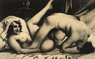 BARE ET IDEAL: Viktoriatidens seksualmoral var et ideal helst for overklassekvinner som kunne vise at de var respektable ved � leve etter idealet. Denne kvinnen, derimot, nyter sex p� maleriet av �douard-Henri Avril. Foto: WIKIMEDIA