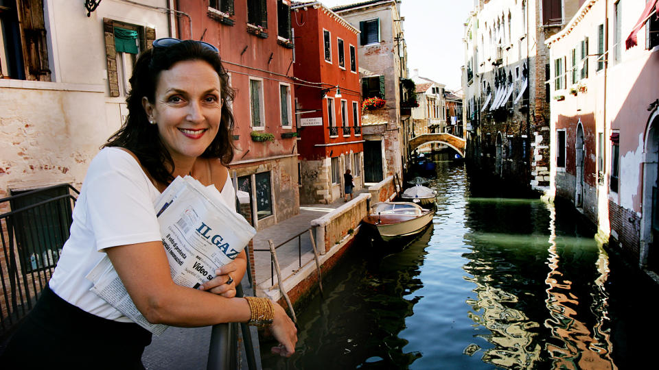  VENEZIA:   Forfatteren Kristin Flood har bodd i Venezia i 15 �r og organiserer events og byvandringer for nordmenn. Foto: Geir B�lstad Foto:B�lstad/Geir.Dagbladet.