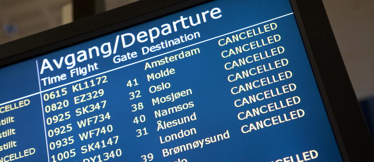 RETTIGHETER: Forh�pentligvis slipper du � m�te slike TV-skjermer p� flyplassen. N�r det f�rst blir kr�ll i lufta, har du mange rettigheter.   Foto: Ole Morten Melg�rd