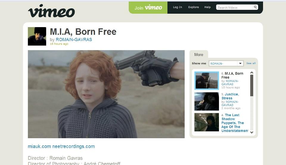 BIEBER ER VERRE: M.I.A. mener videoer av den kanadiske gullgutten Justin Bieber er verre enn sin egen �Born Free�-video. Faksimile: Vimeo