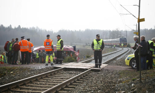 ALVORLIG SKADD: Den andre personen, en 38 �r gammel mann, er fraktet til Ullev�l universitetssykehus med luftambulanse. 
Foto: Jarl Rehn-Erichsen / Scanpix