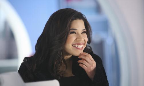 ANNERLEDES: Skuespiller America Ferrera som �Ugly Betty� - uten regulering. Foto: TVNorge